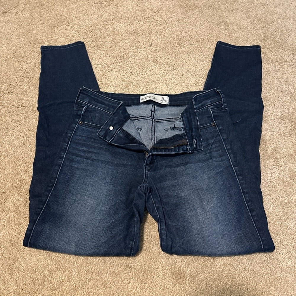 Abercrombie & Fitch Dark Indigo Skinny Jeans